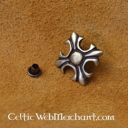Middeleeuwse lelie (set van 5 stuks), verzilverd brons - Celtic Webmerchant