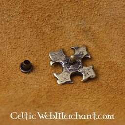 Middeleeuwse lelie (set van 5 stuks), verzilverd brons - Celtic Webmerchant