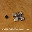 Middeleeuwse lelie (set van 5 stuks), verzilverd brons - Celtic Webmerchant