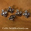 Middeleeuwse lelie (set van 5 stuks), verzilverd brons - Celtic Webmerchant