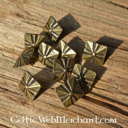Middeleeuws riembeslag set van 5 stuks (1500-1600), verzilverd brons - Celtic Webmerchant