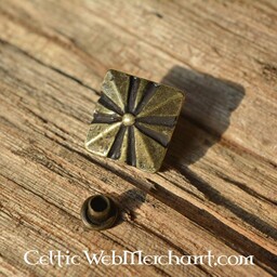 Medieval Gürtelbeschläge Satz von 5 Stück (1500-1600), Versilbertes Bronze - Celtic Webmerchant