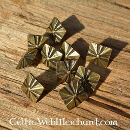 Middeleeuws riembeslag set van 5 stuks (1500-1600), verzilverd brons - Celtic Webmerchant