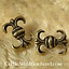 Garnitures de ceinture lys médiéval (ensemble de 5 pièces), bronze argenté - Celtic Webmerchant