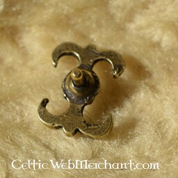 Garnitures de ceinture lys médiéval (ensemble de 5 pièces), bronze argenté - Celtic Webmerchant