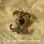 Garnitures de ceinture lys médiéval (ensemble de 5 pièces), bronze argenté - Celtic Webmerchant