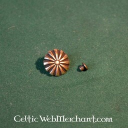 Garnitures de ceinture médaillon médiéval (ensemble de 5 pièces), laiton argenté - Celtic Webmerchant