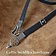 Luxe Gotische riem, bruin leer, verzilverd - Celtic Webmerchant