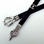 Luxe Gotische riem, bruin leer, verzilverd - Celtic Webmerchant