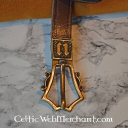 Gotischer Gürtel aus dem 14. Jh., Versilberte Schnalle - Celtic Webmerchant