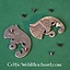 Germanic raven beltfitting migration period pair left and right, bronze - Celtic Webmerchant