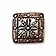 15th century belt fitting flower (set of 5 pieces), silvered - Celtic Webmerchant