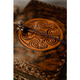 Livre de cuir Spirales celtiques - Celtic Webmerchant