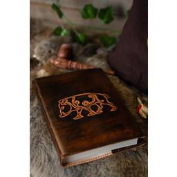 Läderbok Celtic boar Knochnagael - Celtic Webmerchant