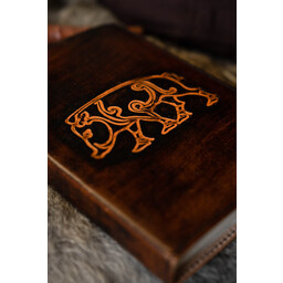 Läderbok Celtic boar Knochnagael - Celtic Webmerchant