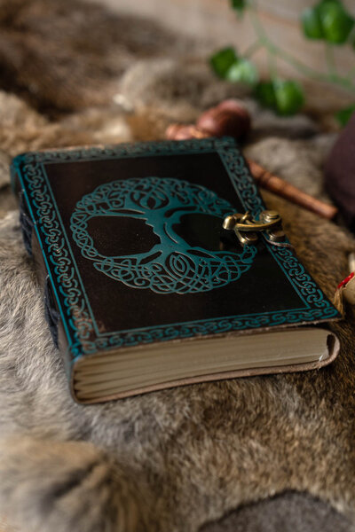 Leren boek Levensboom - Celtic Webmerchant