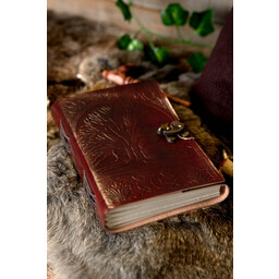 Läderbok Yggdrasil med lås - Celtic Webmerchant