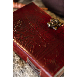 Lederbuch Yggdrasil mit Schloss - Celtic Webmerchant