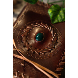 Læderbog med sten - Celtic Webmerchant