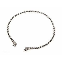 Torque vichingo Oseberg, bronzo argentato - Celtic Webmerchant