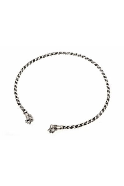 Viking torque Oseberg, silvered bronze - Celtic Webmerchant