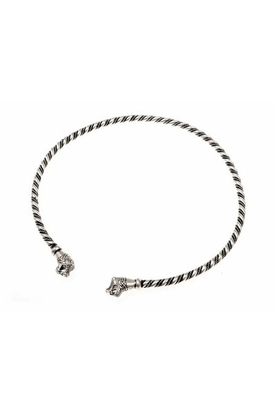 Vikingtorc Oseberg, verzilverd brons - Celtic Webmerchant