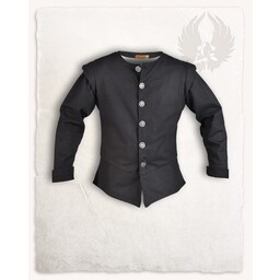 Senmedeltida/renässansdublett, svart - Celtic Webmerchant