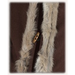 Kaftan futrzany Jarl, brązowy - Celtic Webmerchant