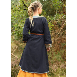 Broderad Viking Kaftan, blå - Celtic Webmerchant
