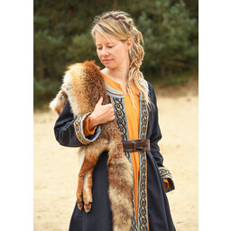 Broderad Viking Kaftan, blå - Celtic Webmerchant