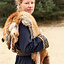 Geborduurde Viking kaftan, blauw - Celtic Webmerchant