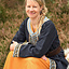 Geborduurde Viking kaftan, blauw - Celtic Webmerchant