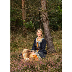 Broderad Viking Kaftan, blå - Celtic Webmerchant