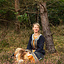 Geborduurde Viking kaftan, blauw - Celtic Webmerchant