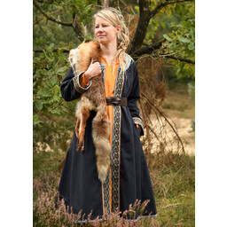 Caftano vichingo ricamato, blu - Celtic Webmerchant