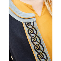 Haftowany kaftan wikingów w kolorze niebieskim - Celtic Webmerchant