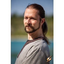 Tunika Hilmar, Fischgrätmuster, grau - Celtic Webmerchant