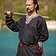 Epic Armoury Tunic Hilmar, herringbone, black - Celtic Webmerchant