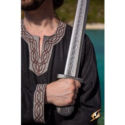 Tunic Hilmar, herringbone, black - Celtic Webmerchant