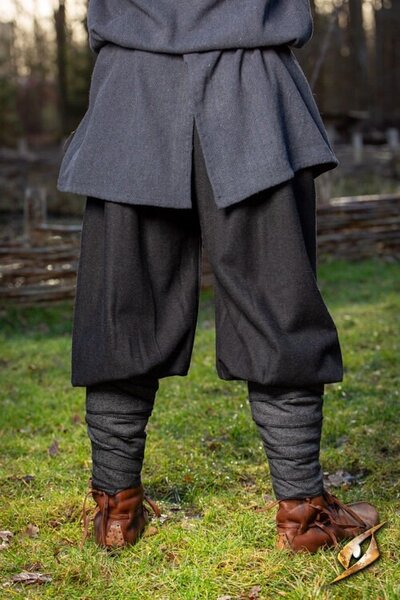Rusvik trousers Ull, herringbone pattern, black - Celtic Webmerchant