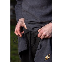 Rusvik broek Ull, vissegraatmotief, zwart - Celtic Webmerchant