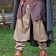 Epic Armoury Rusvik broek Ull, vissegraatmotief, lichtbruin - Celtic Webmerchant
