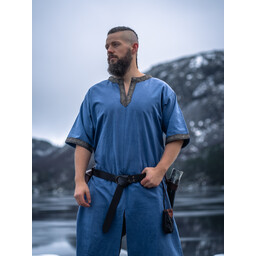 Celtic tunic, short sleeves, light blue - Celtic Webmerchant