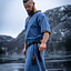 Celtic tunic, short sleeves, light blue - Celtic Webmerchant