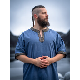 Celtic tunic, short sleeves, light blue - Celtic Webmerchant