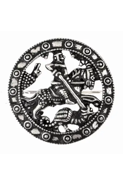 Medieval brooch St George - Celtic Webmerchant