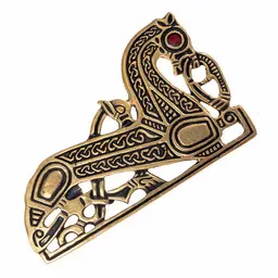 Broszka z koniem Wikingów, lewa - Celtic Webmerchant