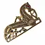 Wikinger-Pferdebrosche, links - Celtic Webmerchant