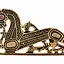 Viking paarden broche, rechts - Celtic Webmerchant