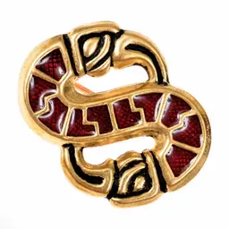 Broche pájaro longobardo en forma de S - Celtic Webmerchant